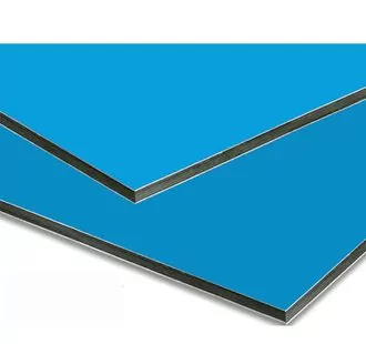 Алюминиевая композитная панель 3 мм голубая 1220*4000 мм