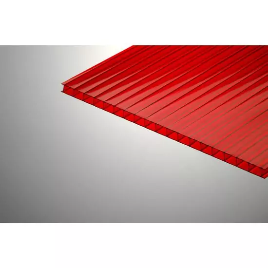 Поликарбонат 6 мм сотовый красный 2100х6000 мм, 8mm_red_1